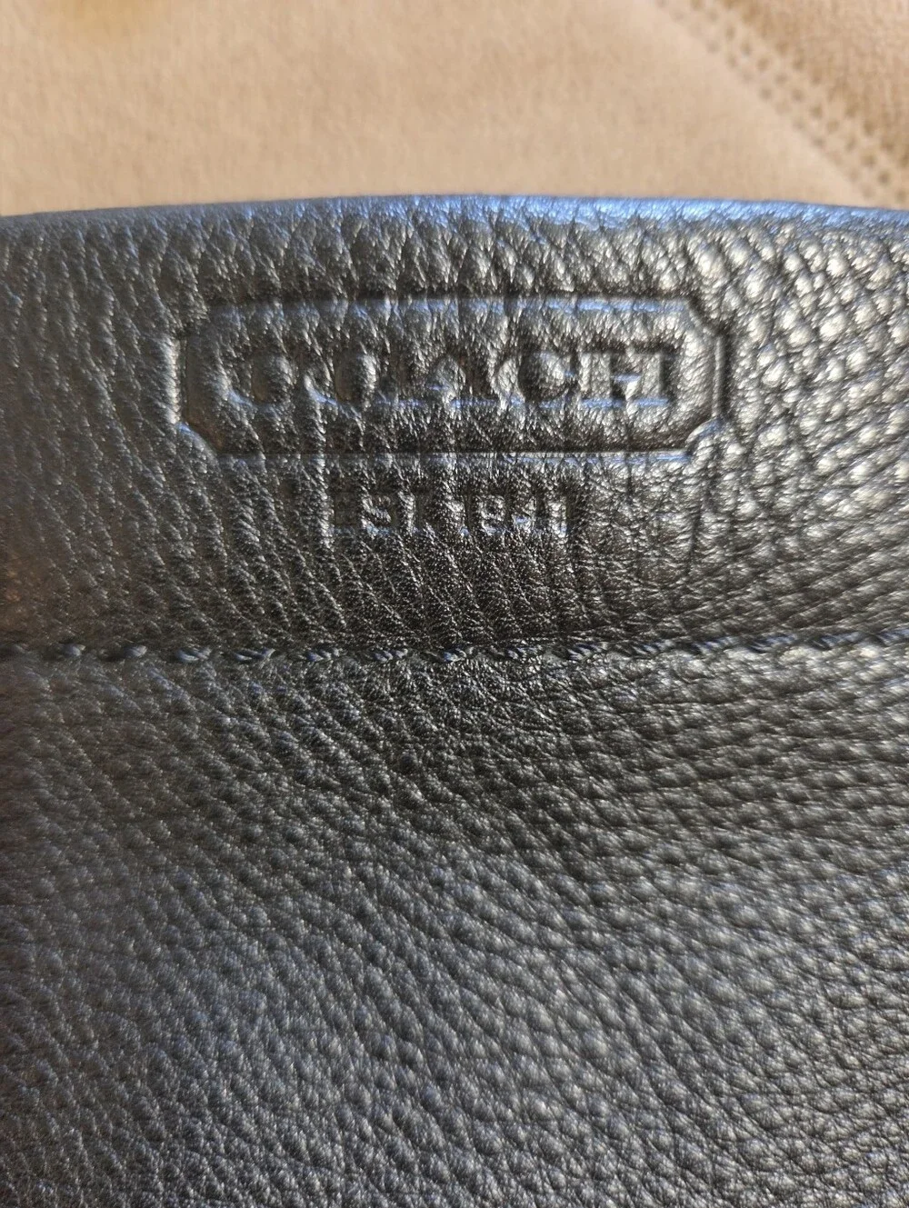 Coach Carly Medium Black Leather Shoulder Bag - Women's Classic Carry F15251.